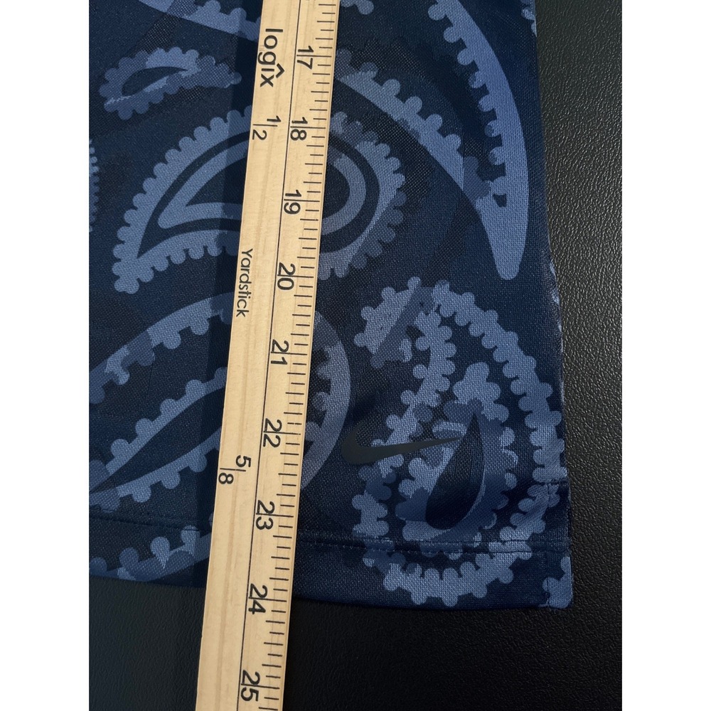 Nike Dri-FIT Blue Paisley Sleeveless Top Small Golf Tennis Activewear - Picture 6 of 9